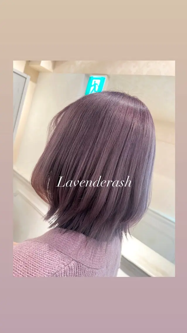 ショート カラー ブリーチ ラベンダーカラー レイヤーカット カット ヘアカラー ハイライト/インナー /ブリーチ/レイヤーのヘアスタイル