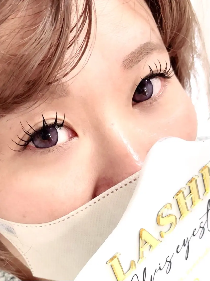 マツエク・マツパ 束感まつ毛 Dカール マツエク Alviseye studio 清水のマツエク・マツパデザイン