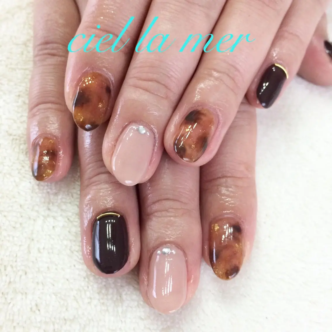 ネイル ハンドネイル フットネイル ciel la merのネイルデザイン