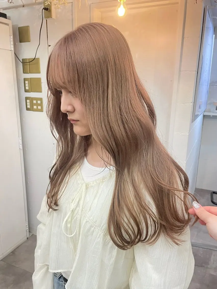 ロング カット ヘアカラー トリートメント 原宿/ダブルカラー/ ブリーチ🎀れいなのヘアスタイル
