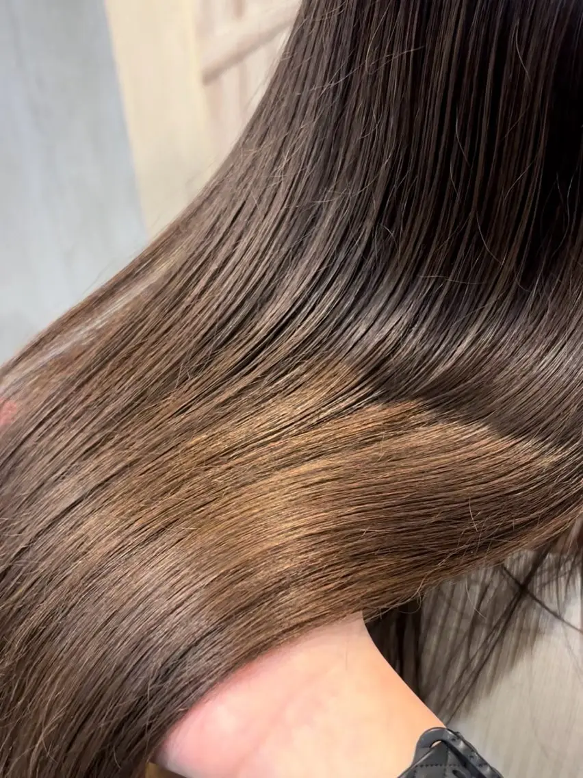 ロング カラー ヘアカラー トリートメント yui🥀/ボブ /ブリーチなしカラーのヘアスタイル