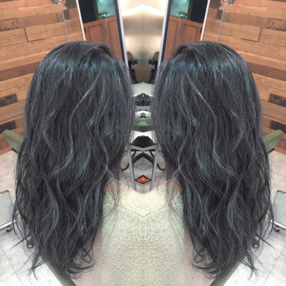 ロング カラー ハイライトカラー イルミナカラー ハイライト 青木 茂樹⭐️ 透明感カラーのヘアスタイル