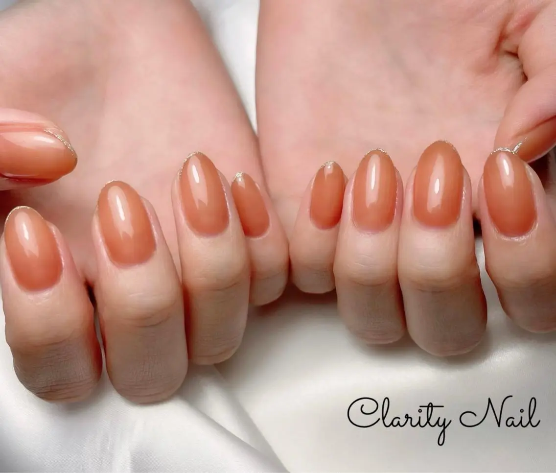 ネイル ラメ(グリッター) ワンカラーネイル ハンドネイル Clarity Nailのネイルデザイン