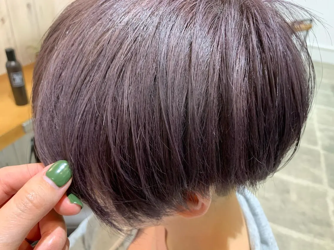 ショート パープルカラー ヘアカラー COSTAEST加藤 まり子🪴のヘアスタイル