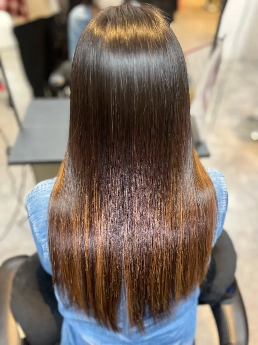 ロング 髪質改善 柳田 光のヘアスタイル