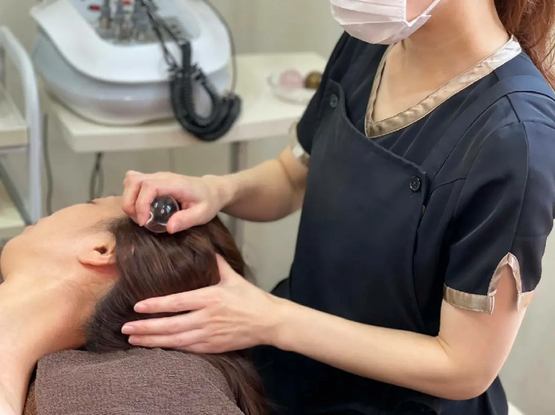 【オプション🚩】人気No.1🎉【ストーン頭皮リンパケア】頭痛✨たるみ✨薄毛✨眼精疲労✨の写真