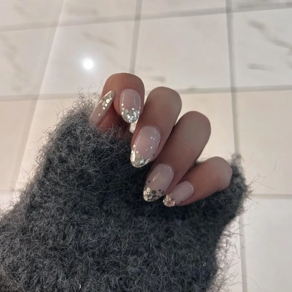 ネイル ホログラムネイル ワンカラーネイル charmant nailのネイルデザイン