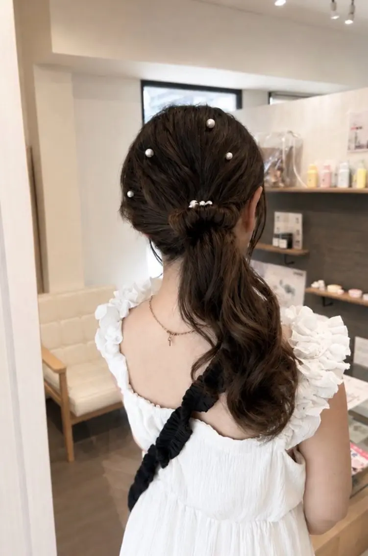 ロング ヘアアレンジ 結婚式・ブライダル ヘアセット 〔LaNA〕 Nozomiのヘアスタイル