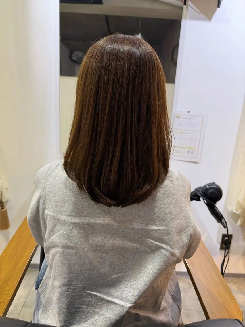 セミロング カラー カット ヘアカラー トリートメント maya マヤのヘアスタイル