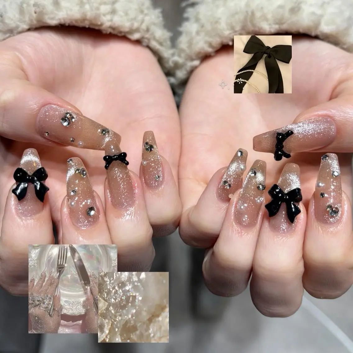 【贅沢✨️パーツ付け放題✨】デザインプラスコース🎀🩵持ちこみデザインやゴテゴテネイルしたい方はこちら🍒の写真
