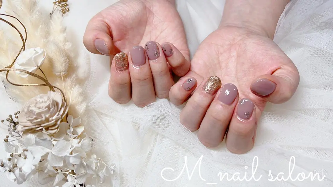 ネイル シンプルネイル M_ nail salonのネイルデザイン