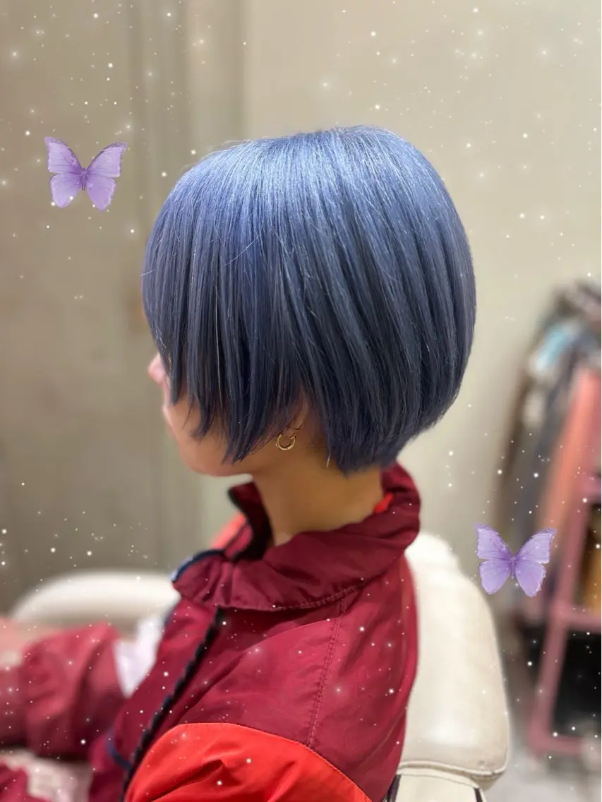 ショート カラー ブリーチ カット ヘアカラー トリートメント ヘッドスパ 新宿駅近♡個室 ♡関口三都季🌜のヘアスタイル