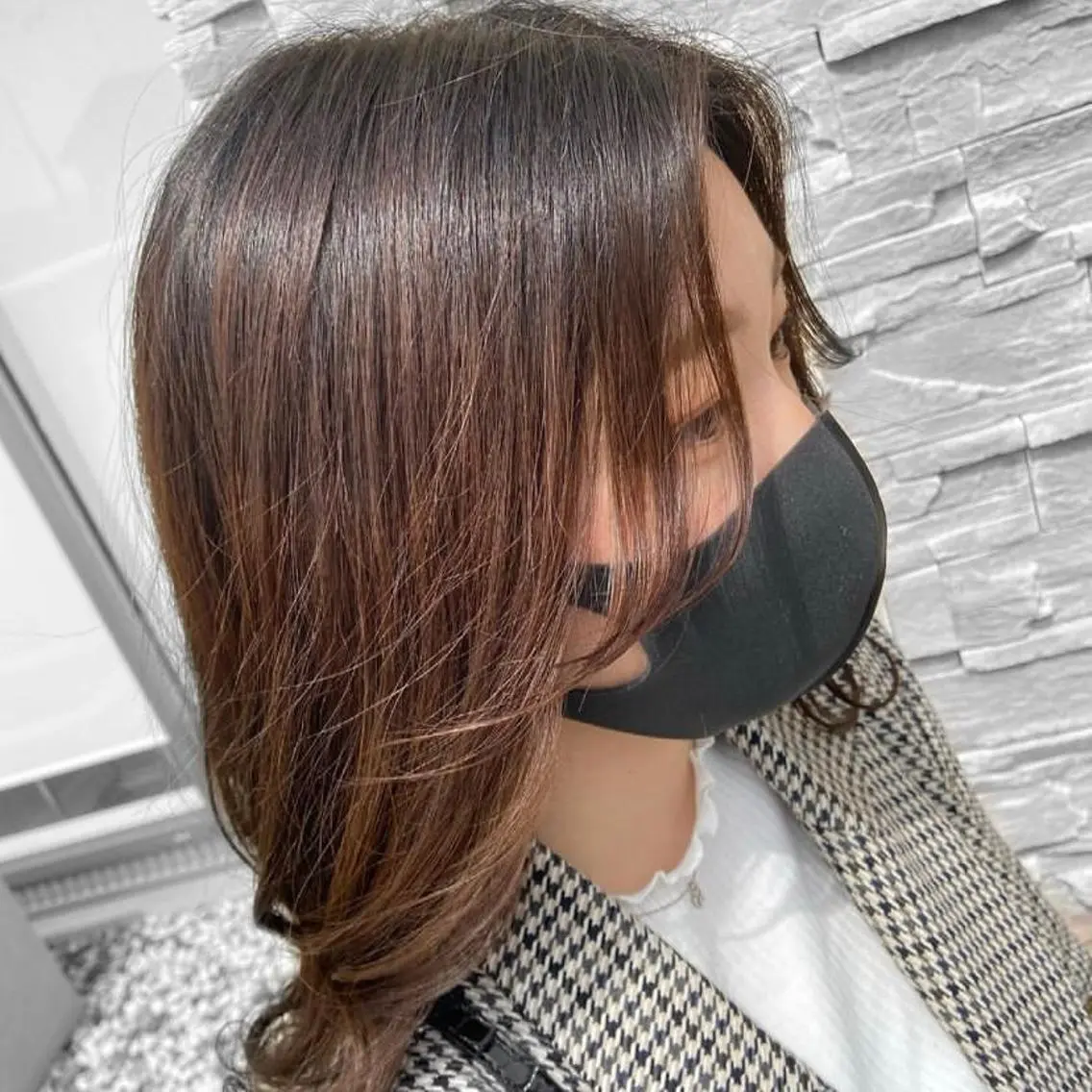 ミディアム ヘアアレンジ SHOTA メンズ曲がる縮毛矯正のヘアスタイル