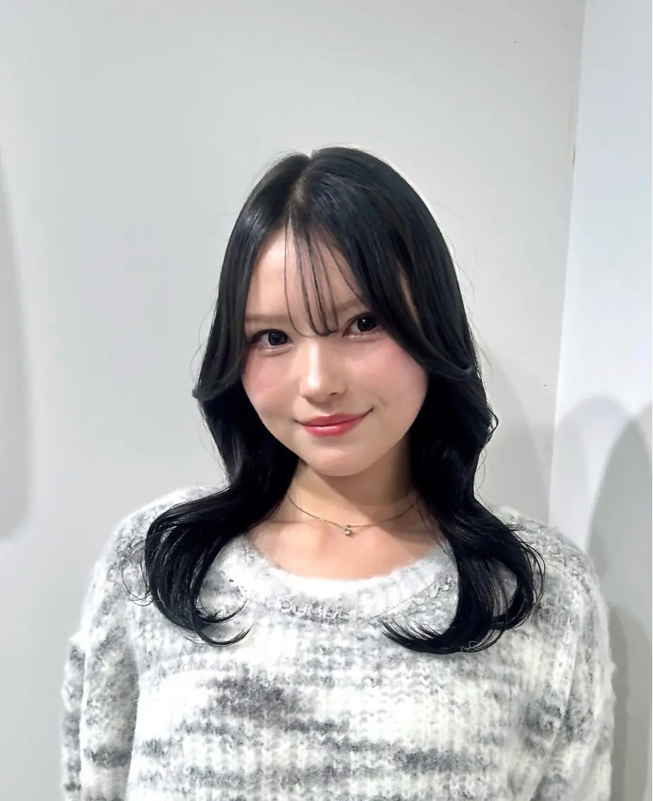 セミロング カラー カット ヘアカラー 🎀暖色/オリーブ カラー🎀seinaのヘアスタイル
