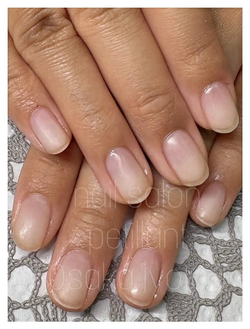ネイル クリアネイル マットネイル nail salon petillantのネイルデザイン