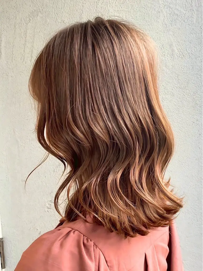 ミディアム パーマ 川原 瑠茄のヘアスタイル