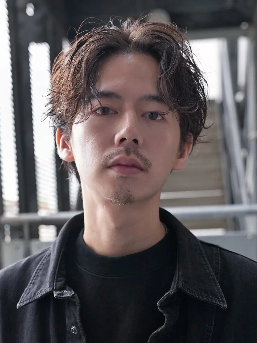 パーマ メンズ カット パーマ 安藤幹人 メンズパーマのヘアスタイル