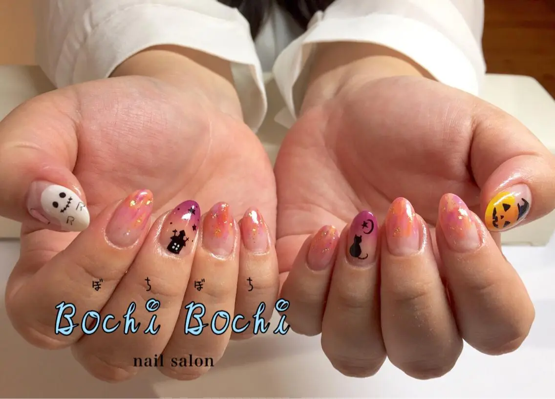 ネイル アートネイル ハロウィン nail salon BochiBochiのネイルデザイン