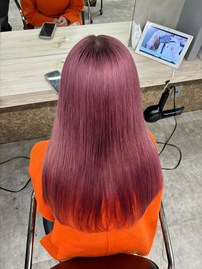 セミロング カット ヘアカラー トリートメント teN+by ambleluxeのヘアスタイル