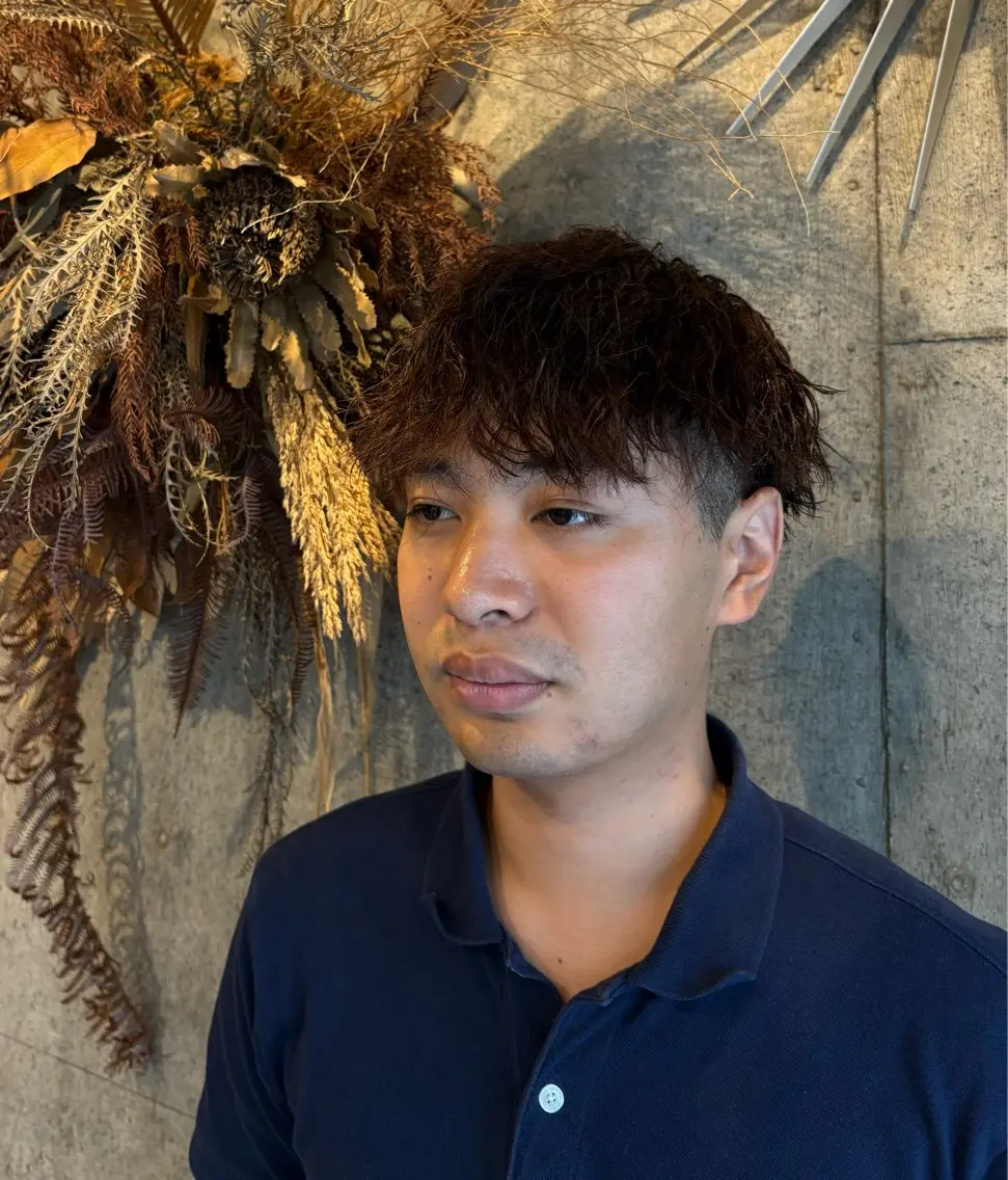 ショート メンズ メンズパーマ メンズツイストパーマ ツイストパーマ カット パーマ ヘッドスパ I'sm KOUSAKUのヘアスタイル