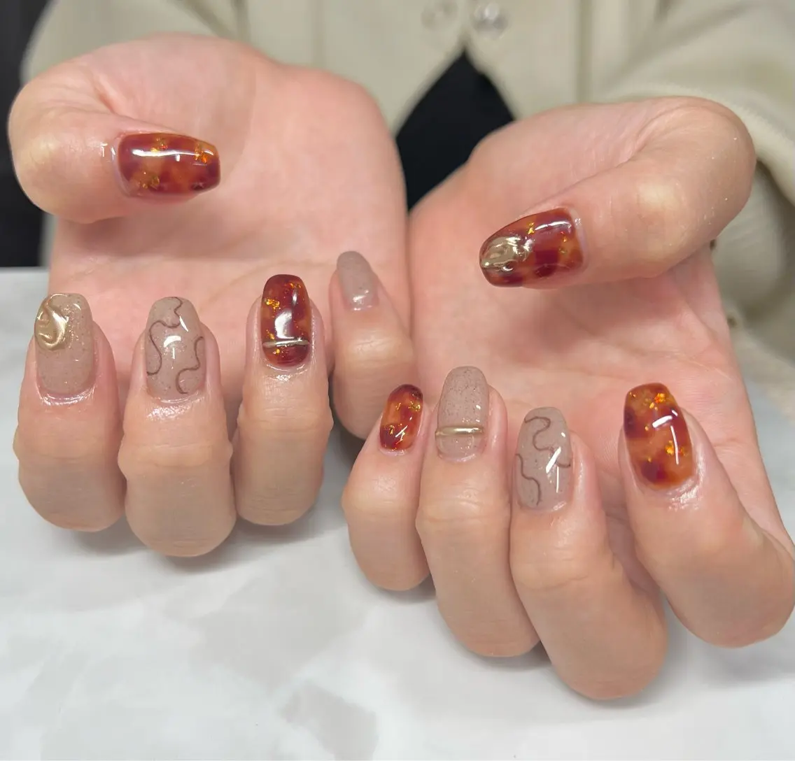 ネイル AISAフィル× ハードモチ最強のネイルデザイン