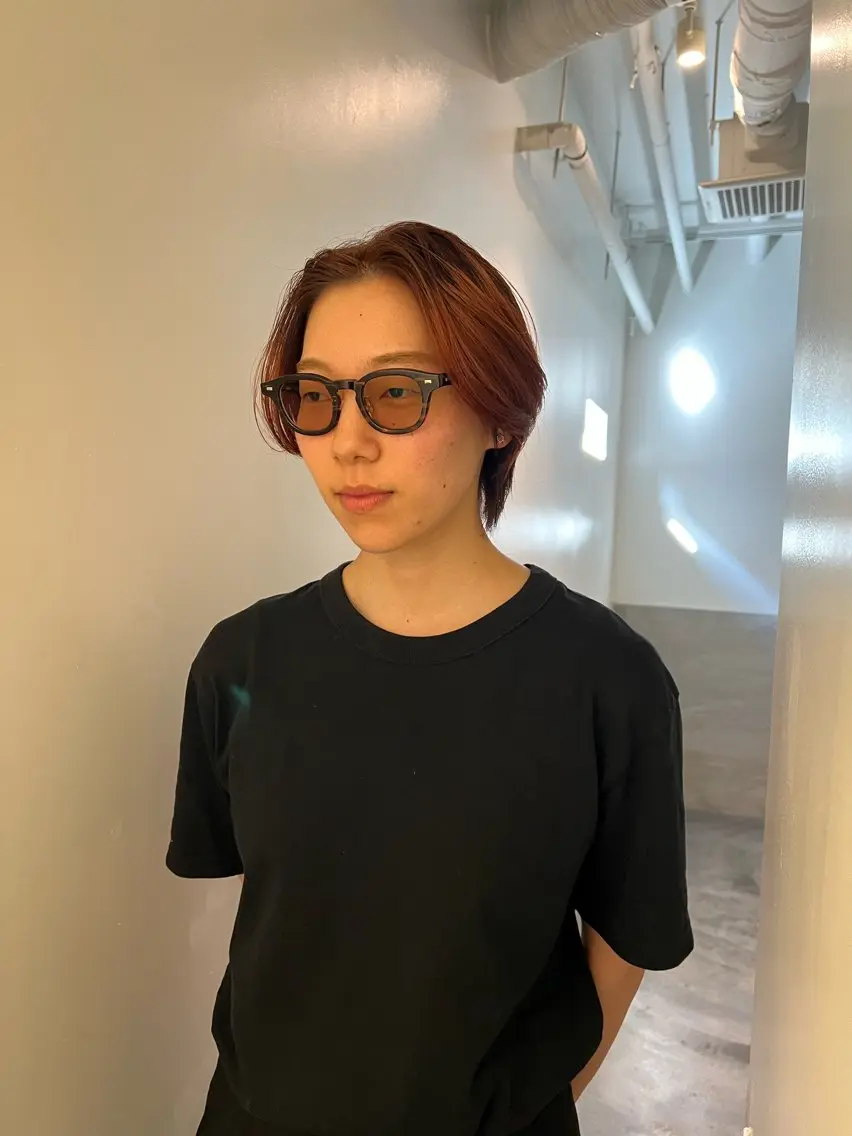 ショート カット ヘアカラー 鈴木 三保のヘアスタイル