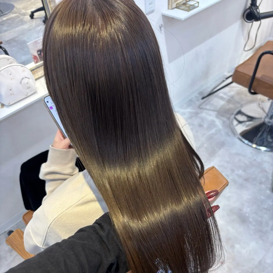 ロング ヘアカラー トリートメント 縮毛矯正\髪質改善 🫧拓都のヘアスタイル