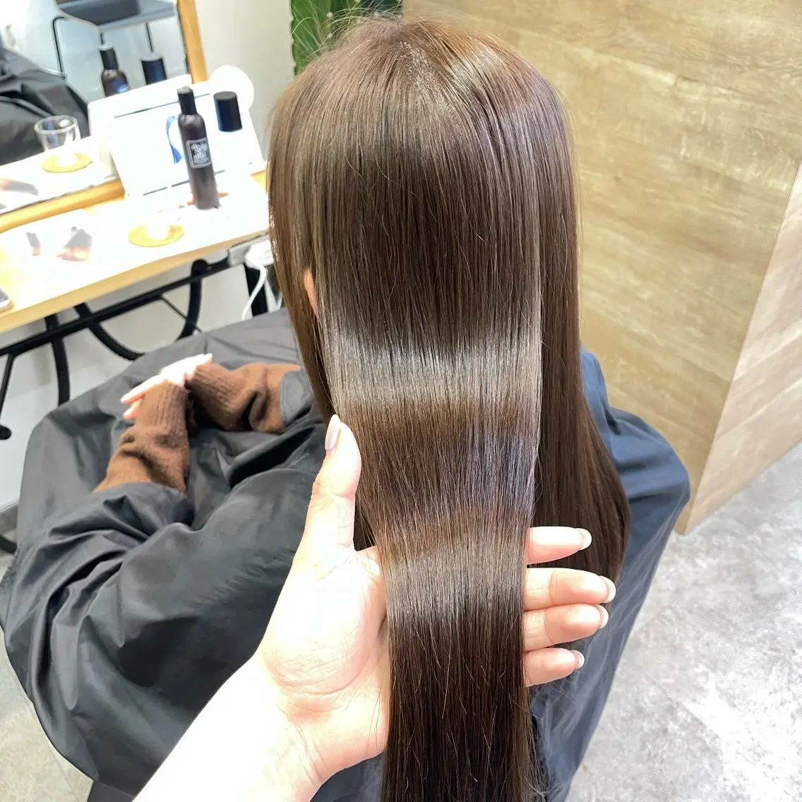 カラー 銀座：似合わせカラー オリーブ🫒アレンジのヘアスタイル