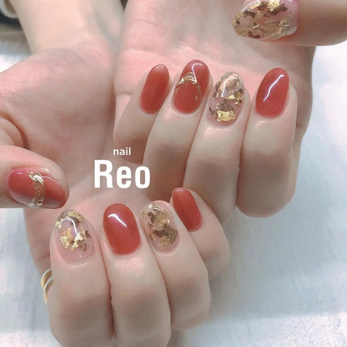 ミディアム ネイル Reonail 💕Kana💕のネイルデザイン