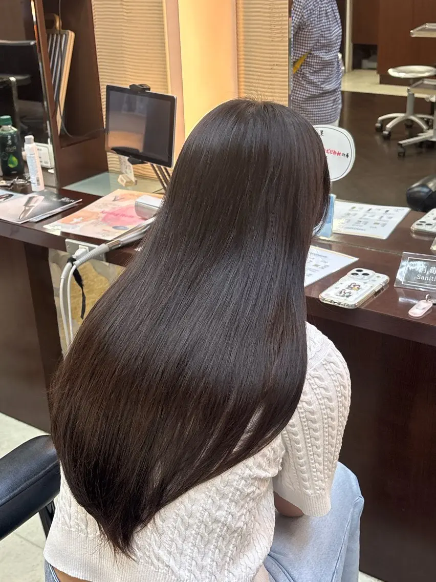 ロング カット 細田 舞乃のヘアスタイル