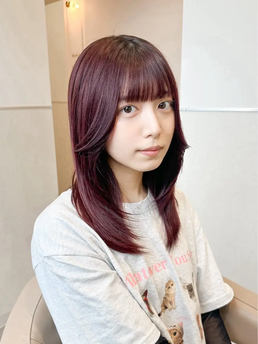 セミロング ヘアカラー ⭐️縮毛矯正特化 ／SHOYAのヘアスタイル