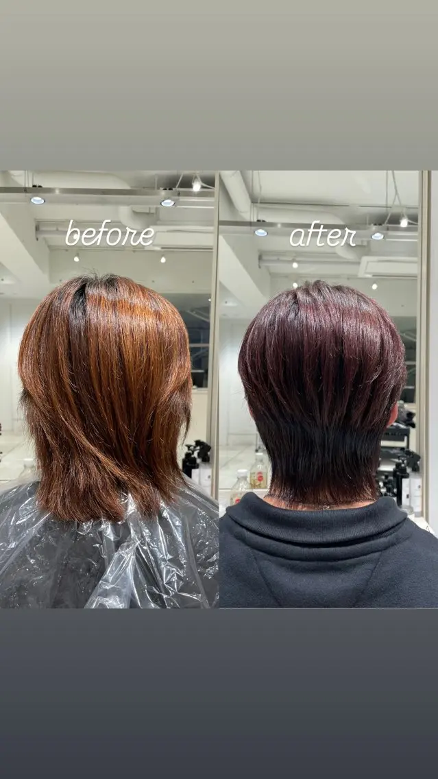 ショート カラー メンズ ブリ—チ🎨パ—マ 🌿表参道ちえ🌿のヘアスタイル