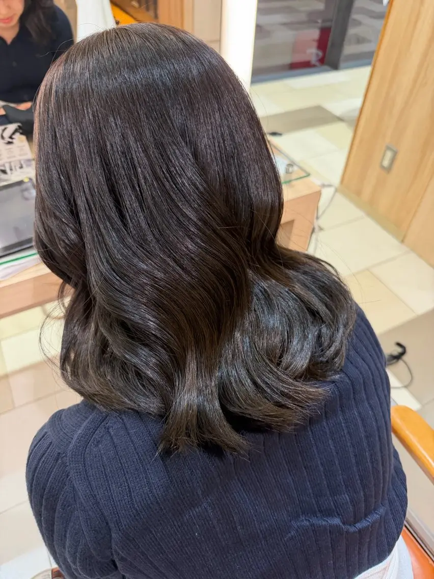 ミディアム カラー トリートメント 自由が丘/まい/カラ ーモデル🎀/艶髪✨のヘアスタイル