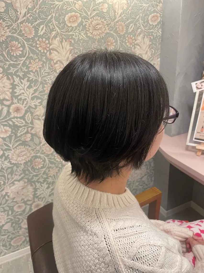 ショート ショートヘア hair make echo滿木あい花のヘアスタイル