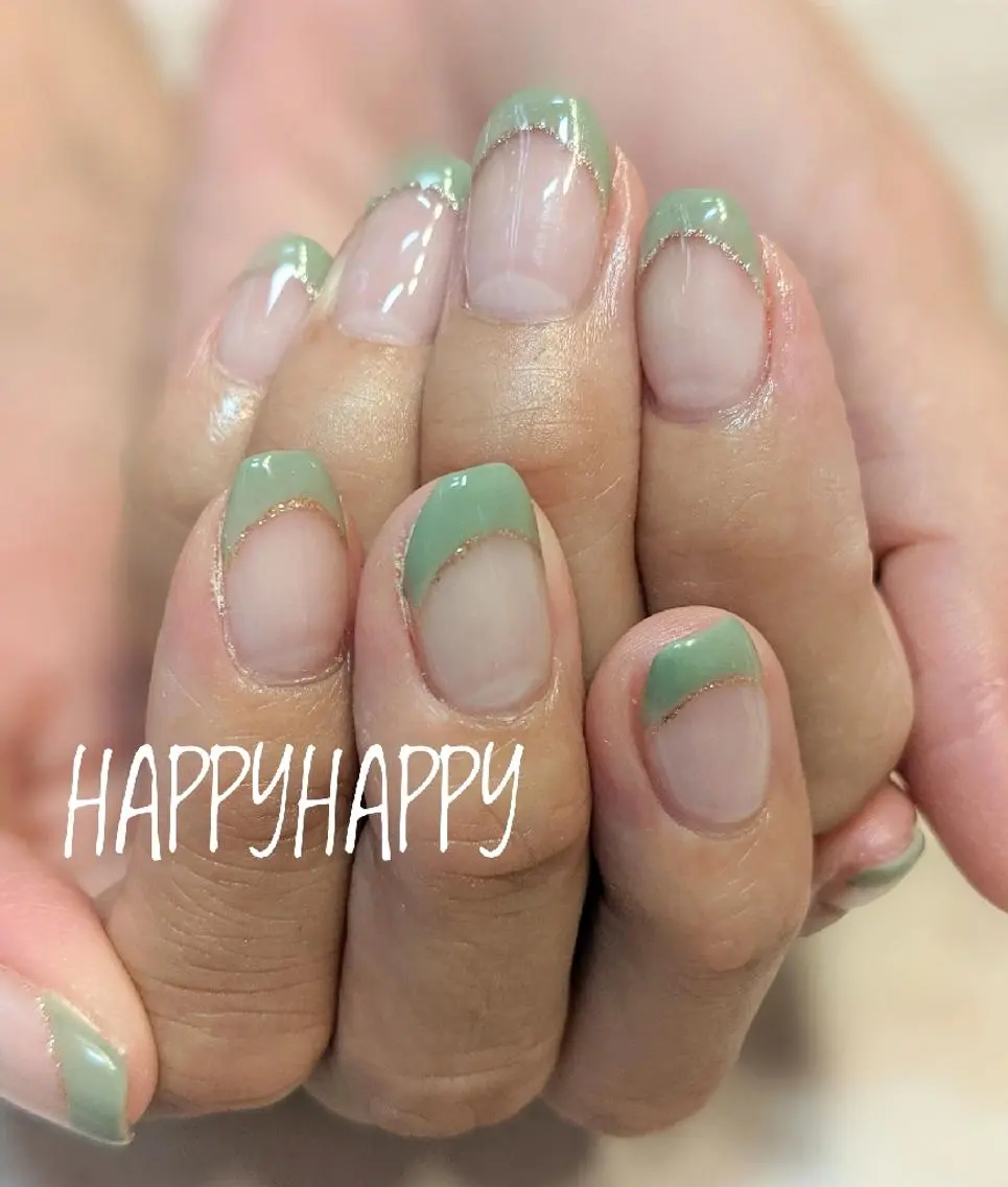【ミニモ限定価格】*オフ無*フレンチネイルの写真