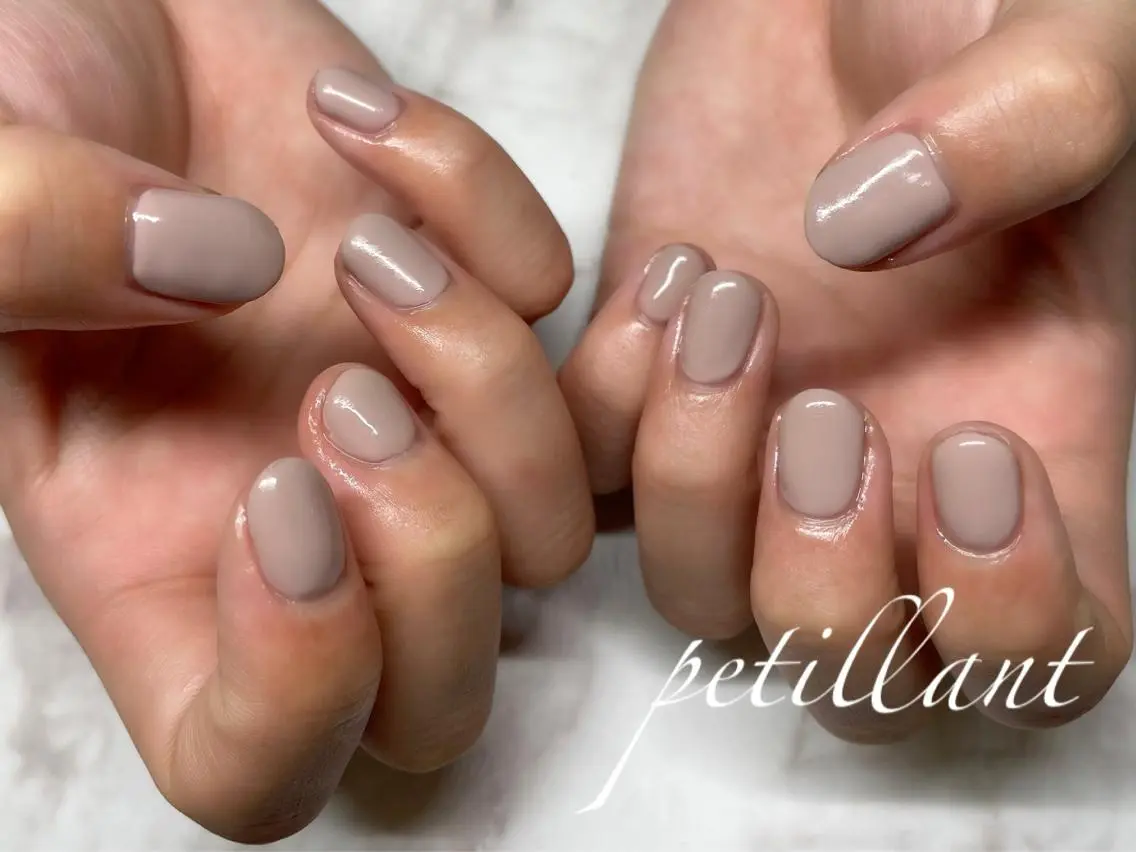ネイル ワンカラーネイル nail salon petillantのネイルデザイン