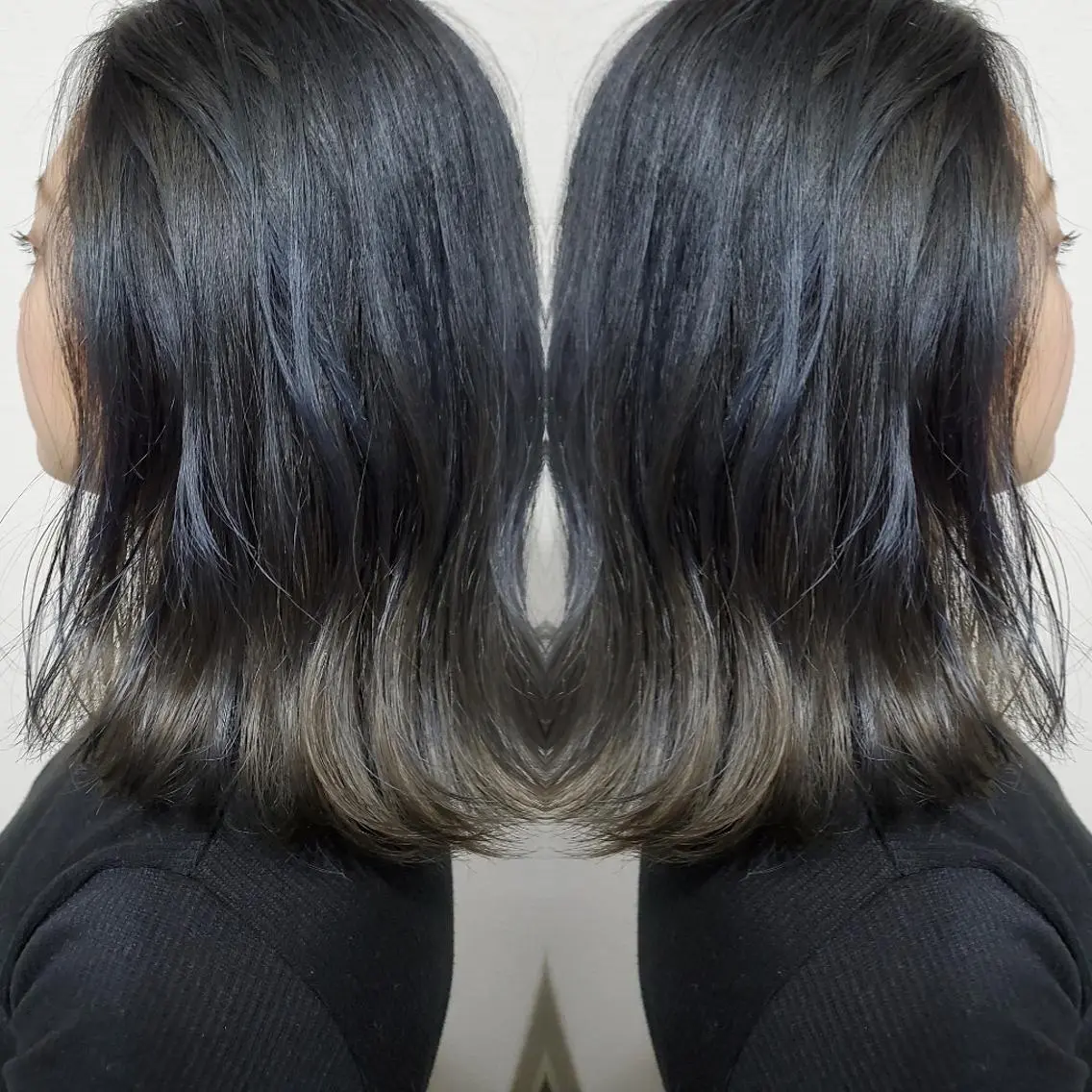 セミロング カラー ヘアアレンジ See by merのマツエク・マツパデザイン