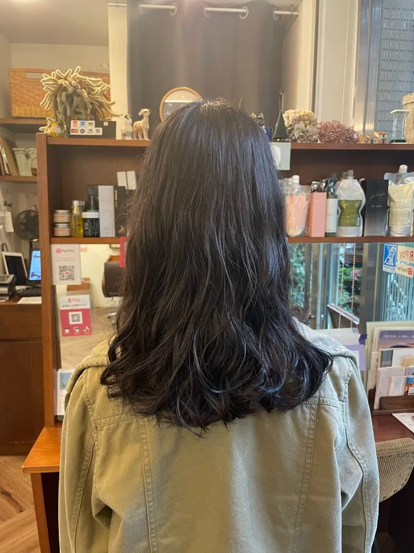 ロング パーマ 望月 千絵のヘアスタイル