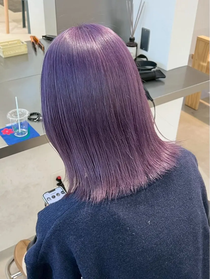 ミディアム ヘアカラー ダブルカラー・ブリー チ🪐✩serenaのヘアスタイル