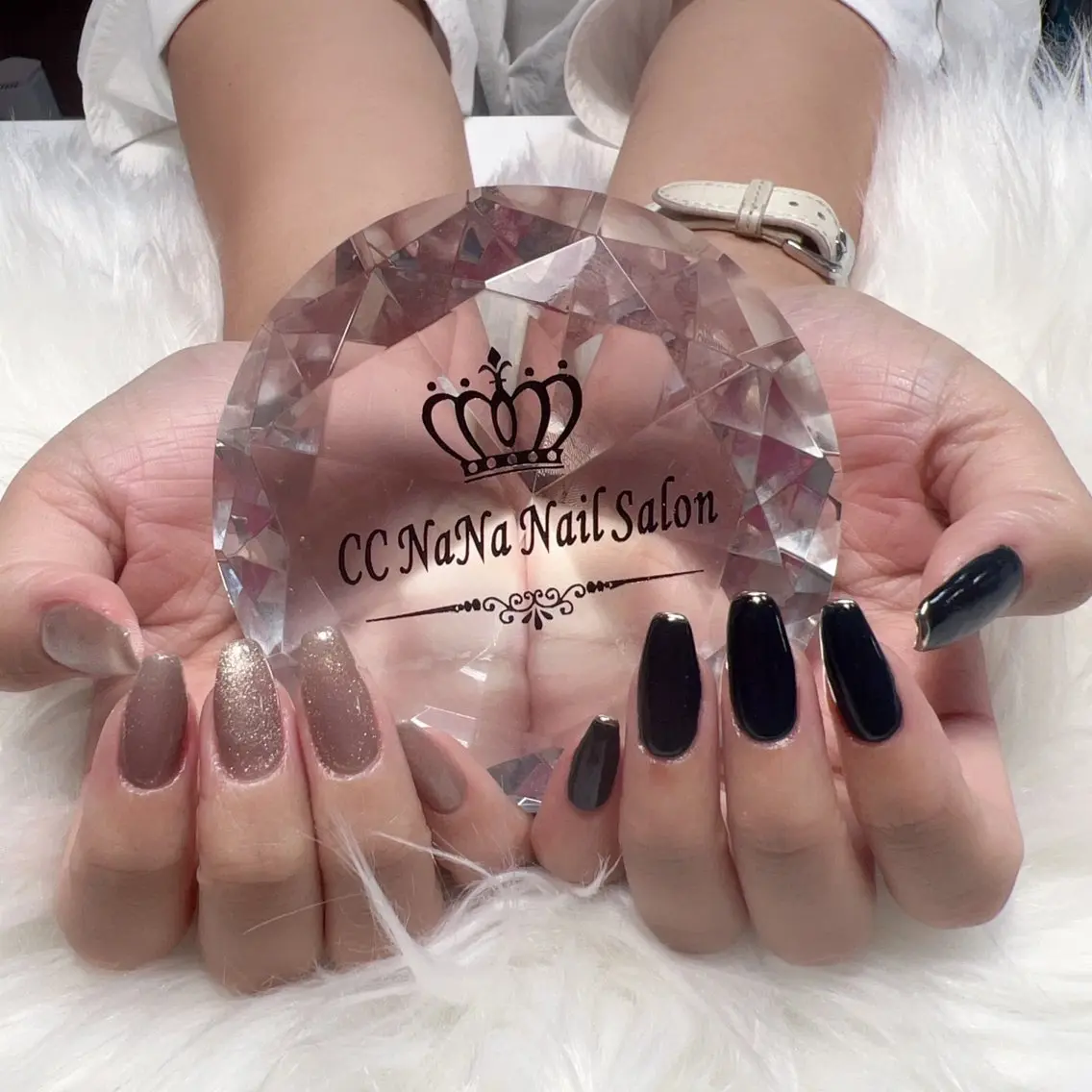 ネイル 持ち込み シンプルネイル ハンドネイル 💎CC・NaNa 韓国風ネイル🌙Cのネイルデザイン