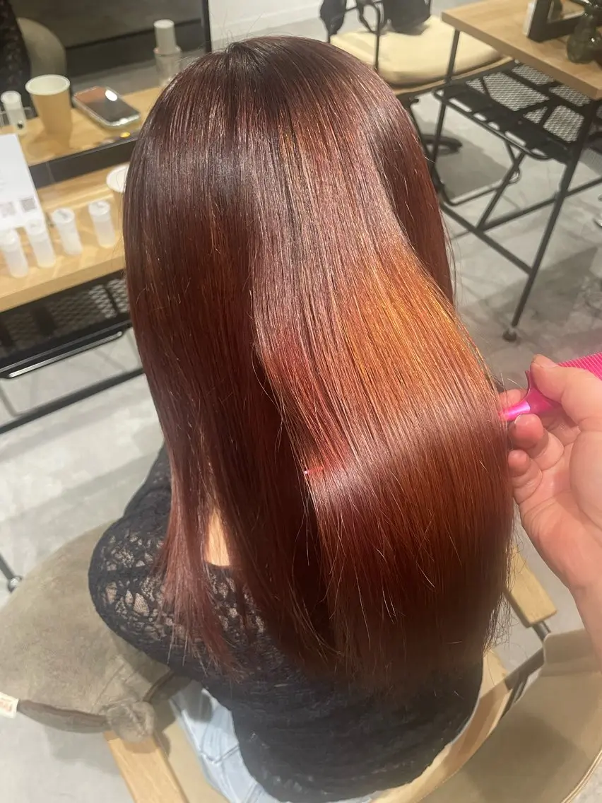 カラー ヘアカラー 天王町×艶感 カラー 🍒サヤ🍒のヘアスタイル