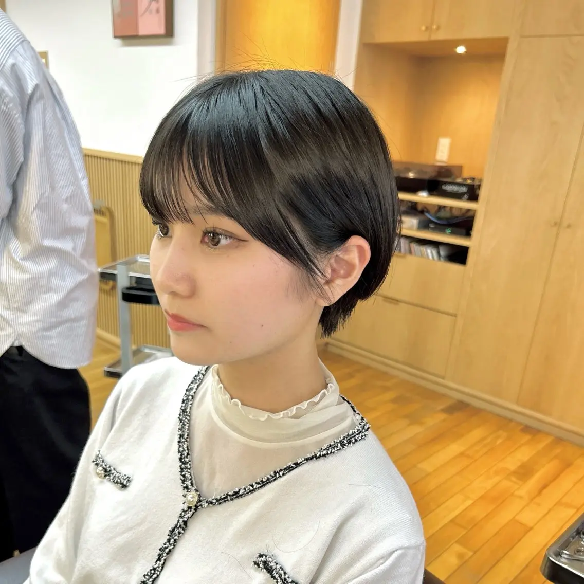 ショート キッズ ショートヘア カット ヘアカラー トリートメント 松本 陸丸みショートのヘアスタイル