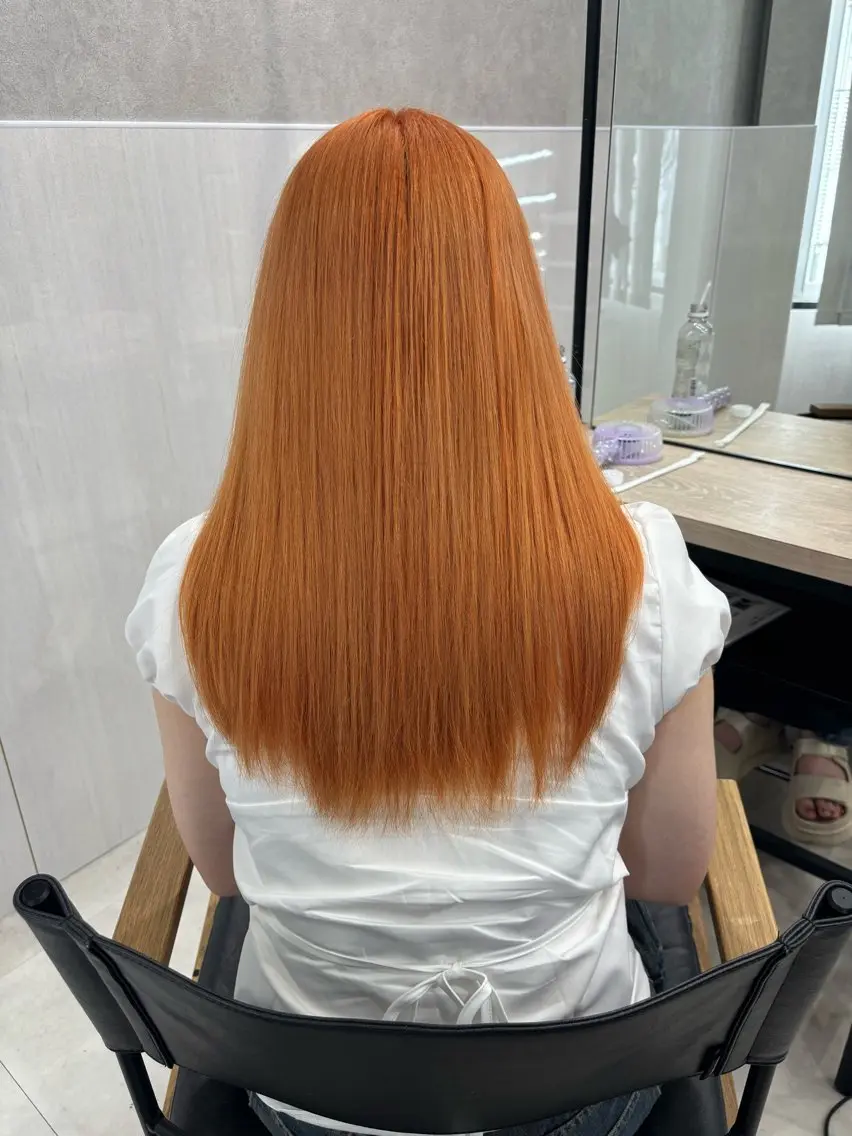 ロング 縮毛矯正 ヘアカラー ✨渋谷ハイトーン 功太郎のヘアスタイル