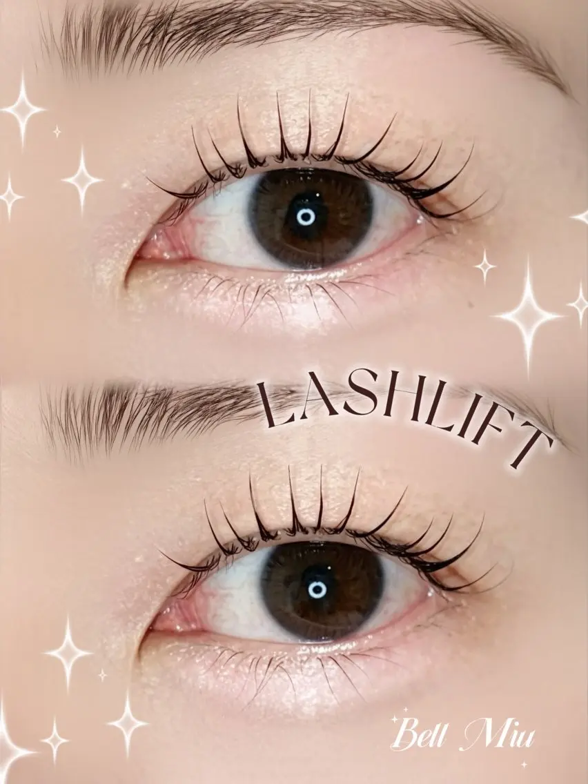 【マスカラ風の濃さ🖤】まつ毛パーマ＋ブラックティントの写真