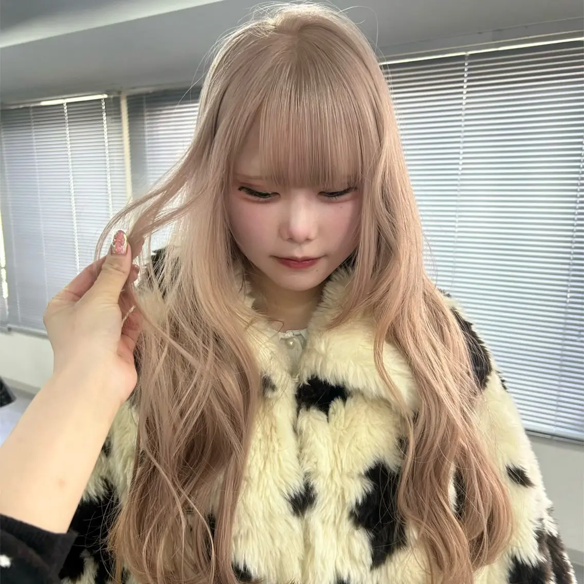 ロング 【ピンク/ラベンダー 】mao🐩💜のヘアスタイル