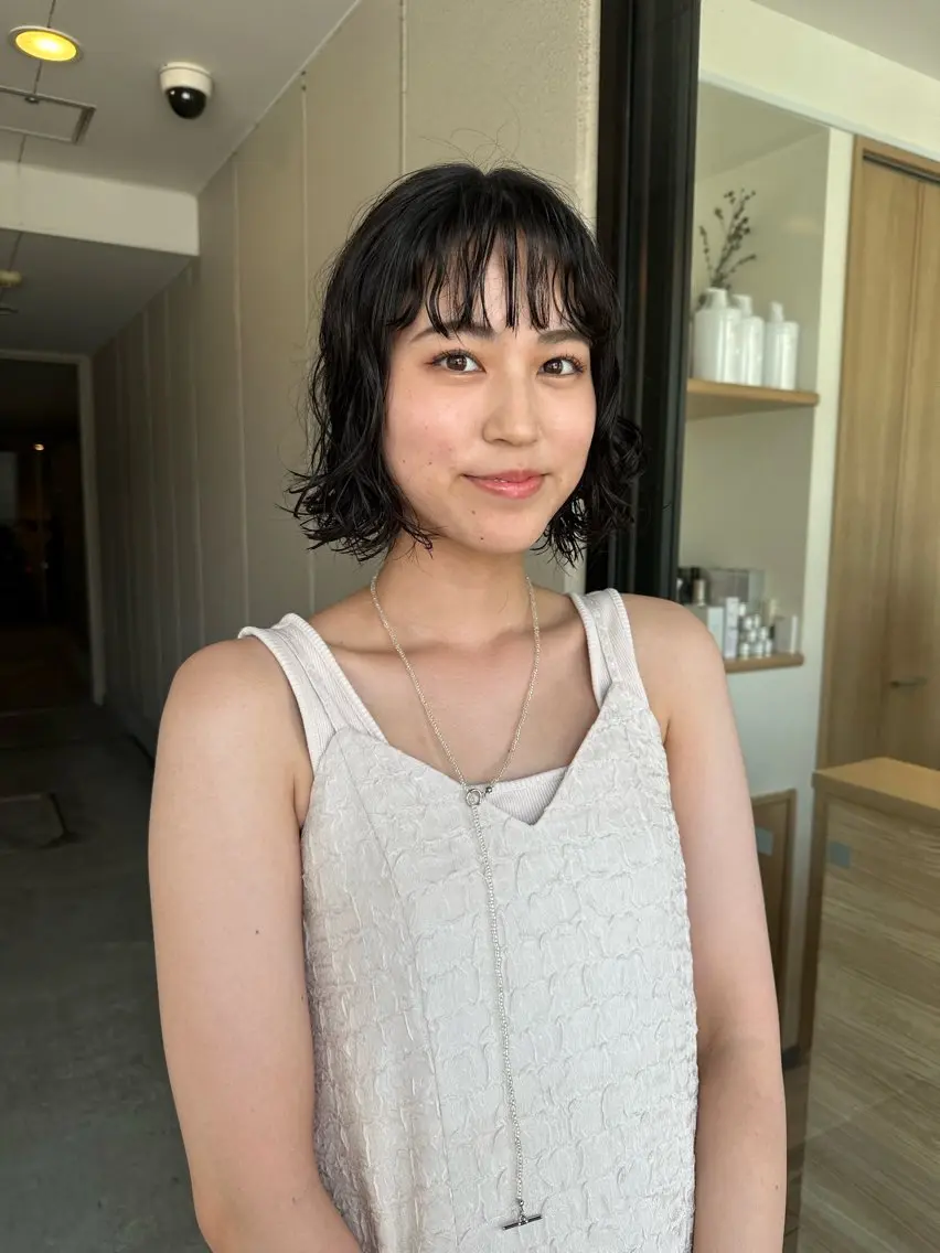 ショート パーマ 橋本叶夢/ お洒落hairのヘアスタイル