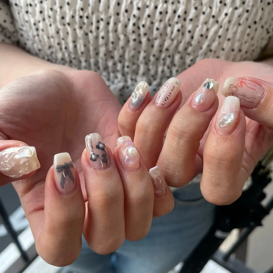 ネイル ハンドネイル カメレオン京橋🌻 草葉由佳のネイルデザイン