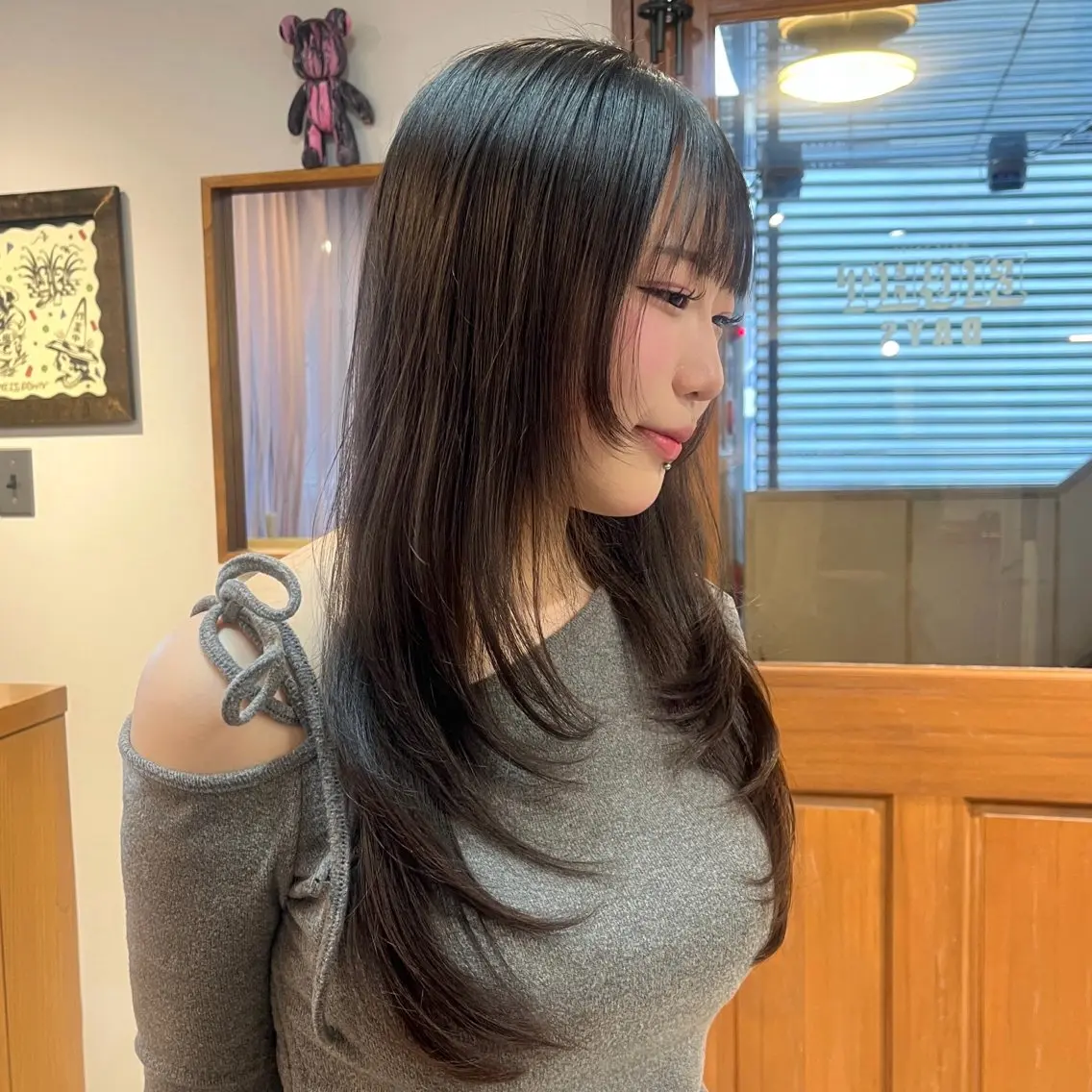 ロング カット satone 🩵のヘアスタイル
