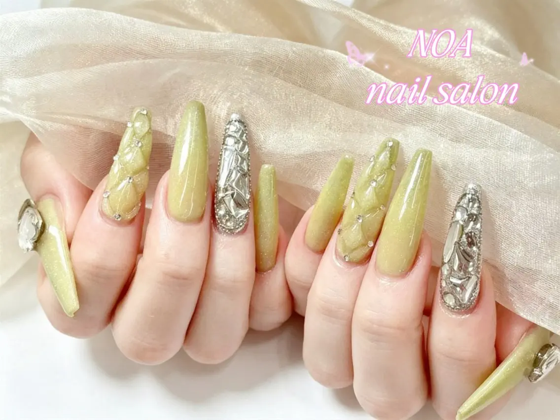 ロング ハンドネイル Noa Nail みつきのネイルデザイン