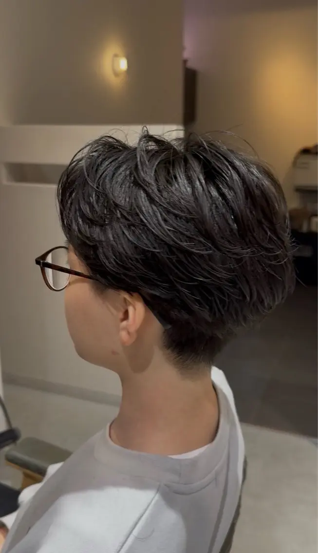 パーマ メンズ フェザーパーマ メンズパーマ 菊地 風海のヘアスタイル